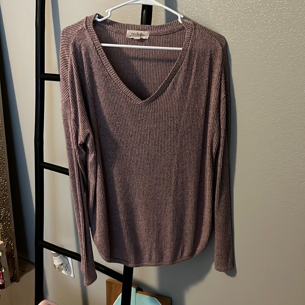 Pink and black heathered sweater